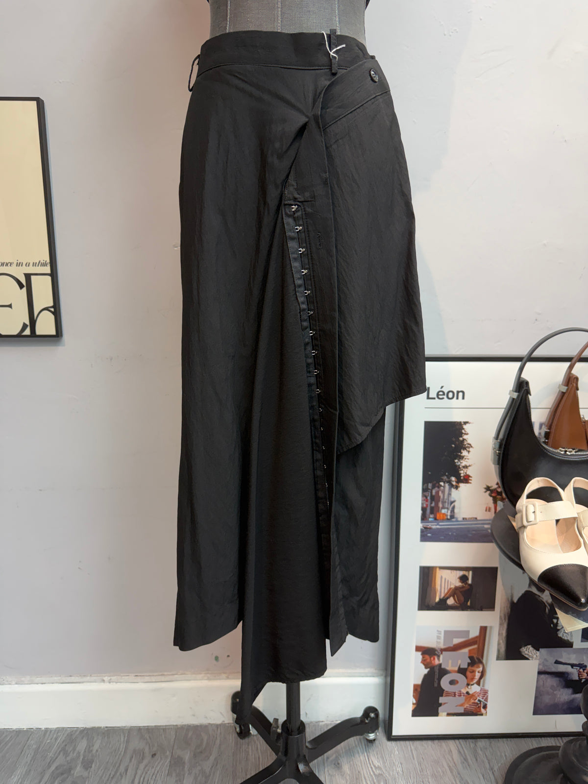 (-30%)irregular hem skirt