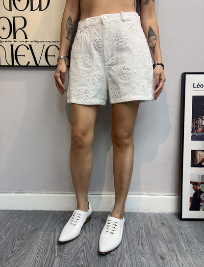 Embroidery shorts #00643