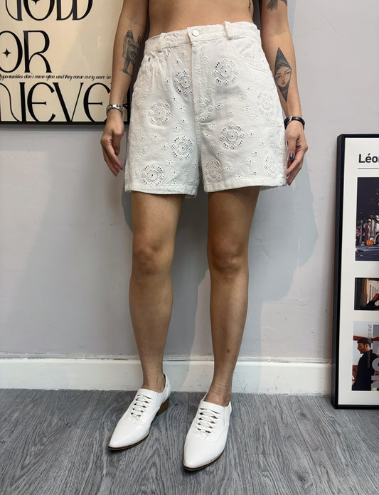 Embroidery shorts #00643