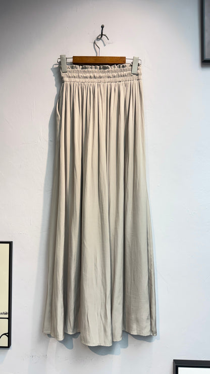 Full elastic silky pants #00751