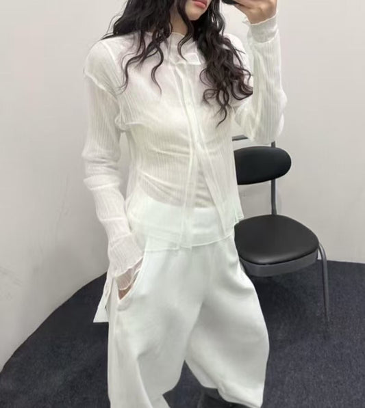 (🏷️-30%）Two pieces see through outer X rib inner #00439