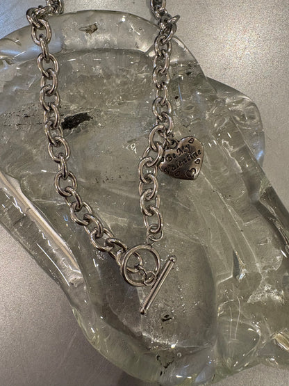 Heart pendant necklace(OT buckle)