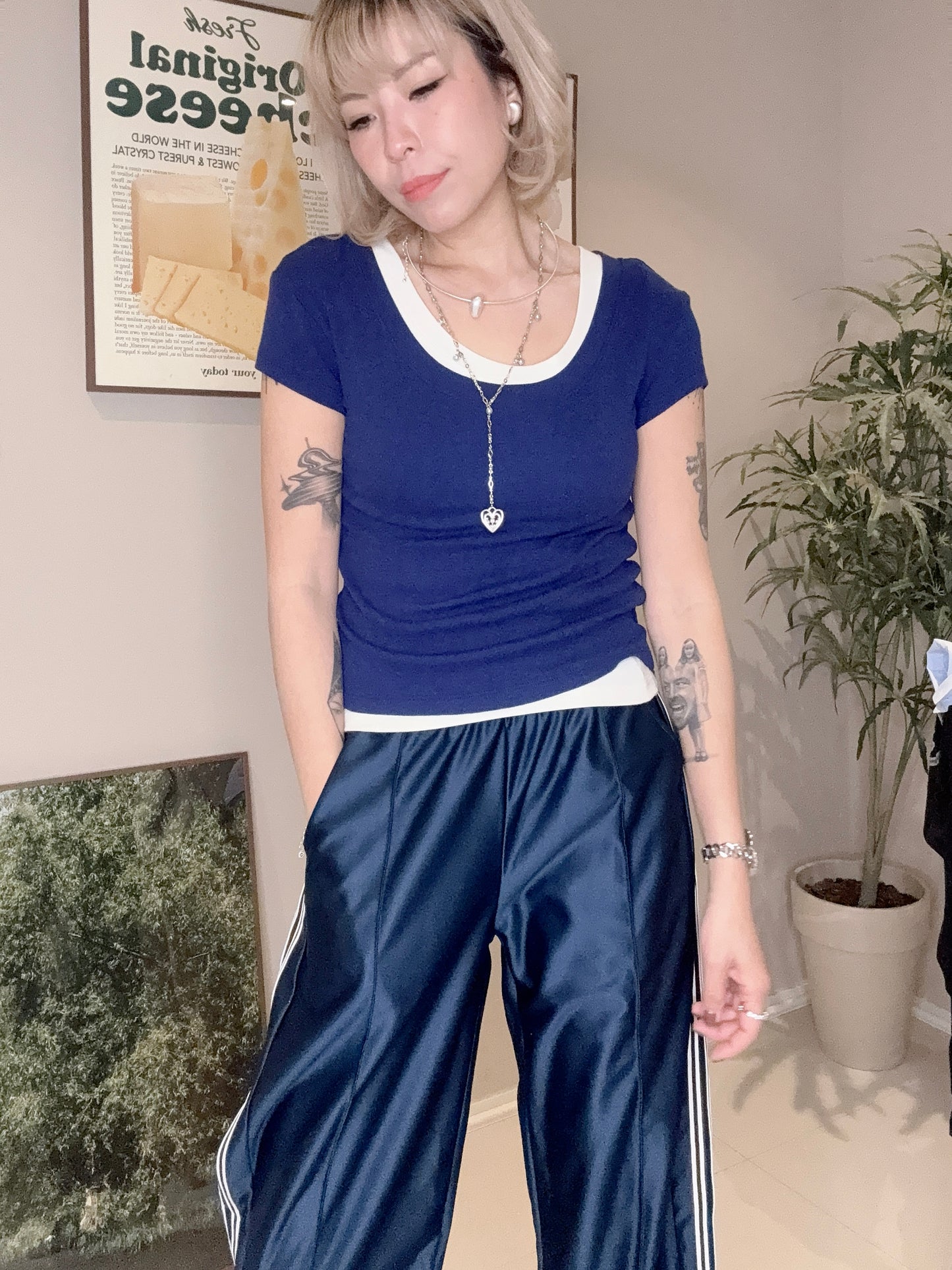 Round neck softy tee #00363