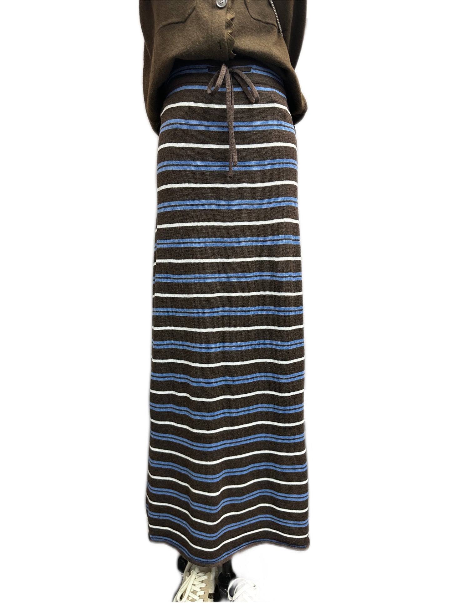 (-30% off)Cross grain knit skirt