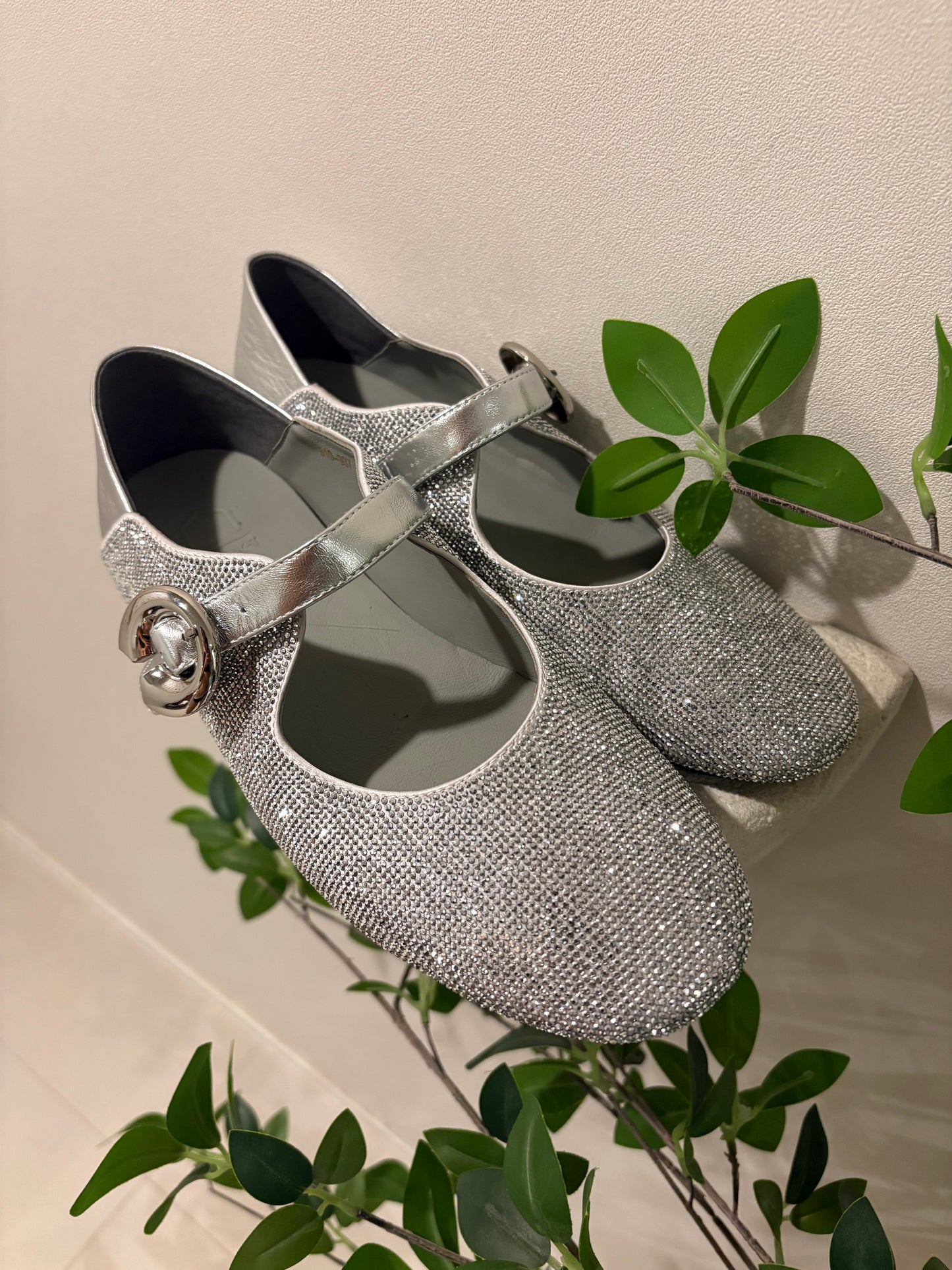 Glittering silver ballet shoes(pre order 7-21days)