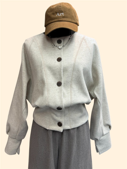 Batwing wool cardigran #00038