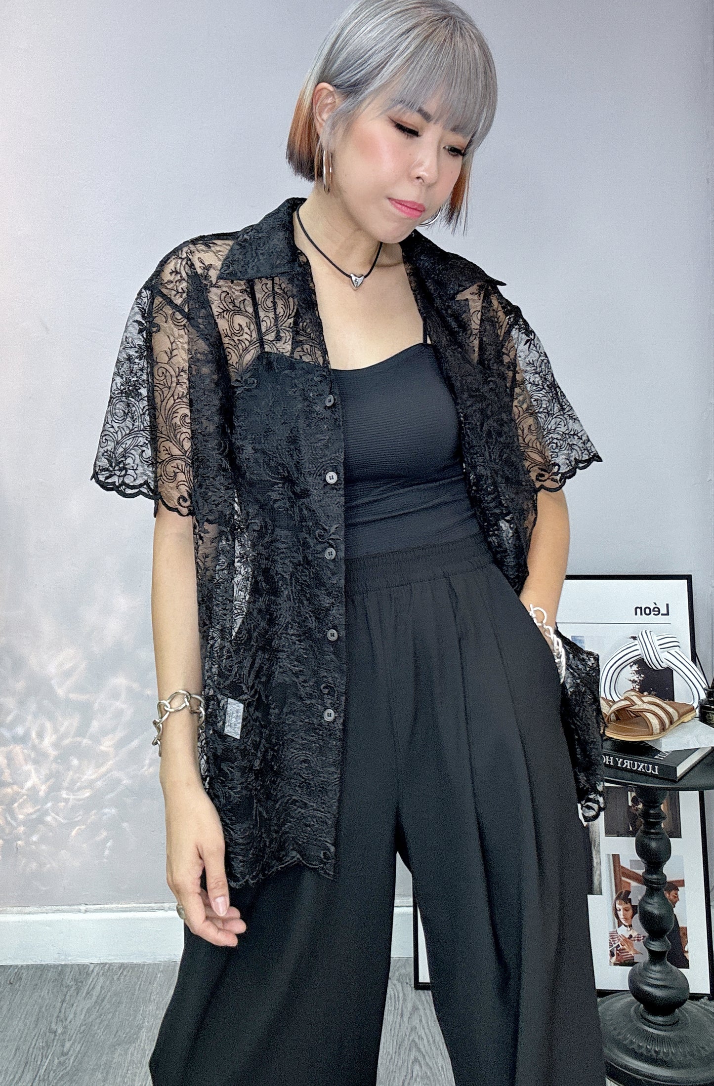 (40%off) Embroidery shirt