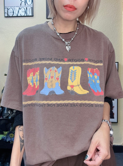 “Boots” loose tee#00953