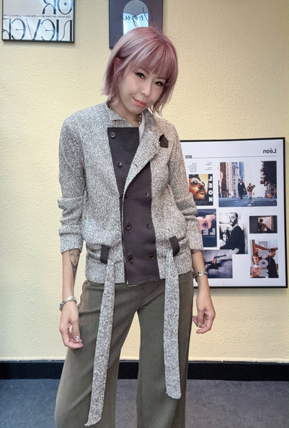With belt knitted outer #00847