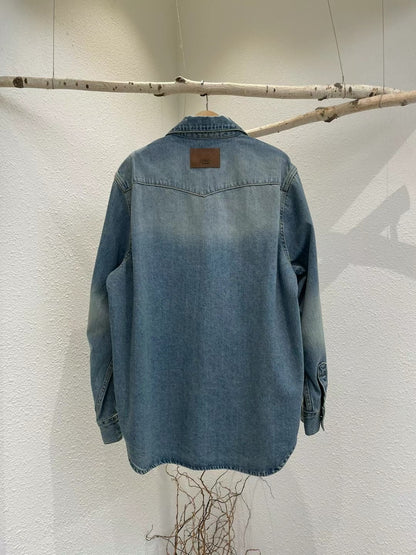 Denim shirt jacket