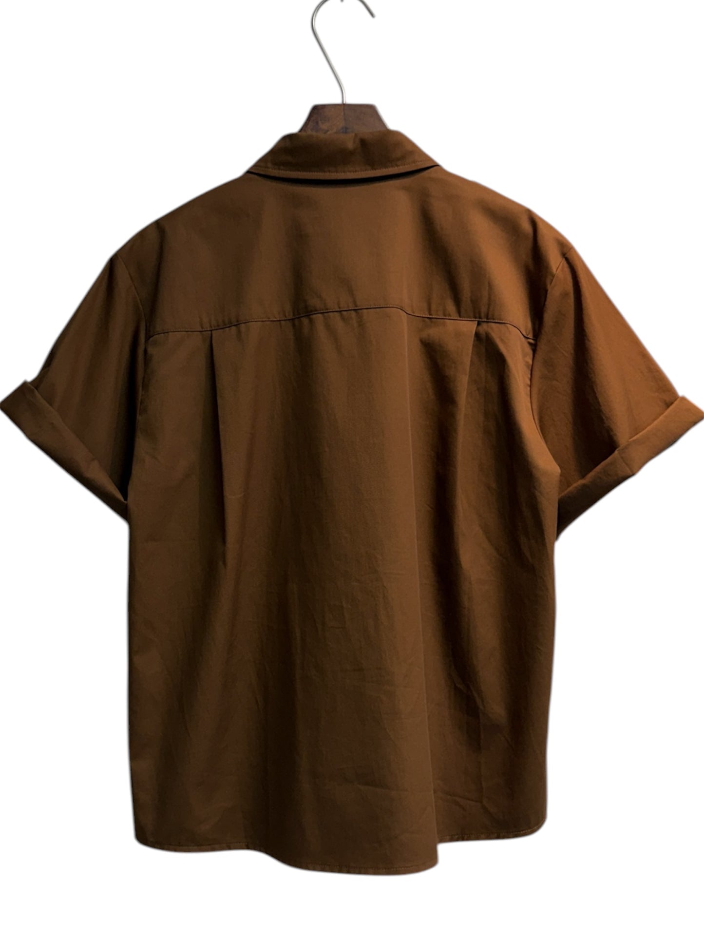 Short sleeves plain shirt outer #00479