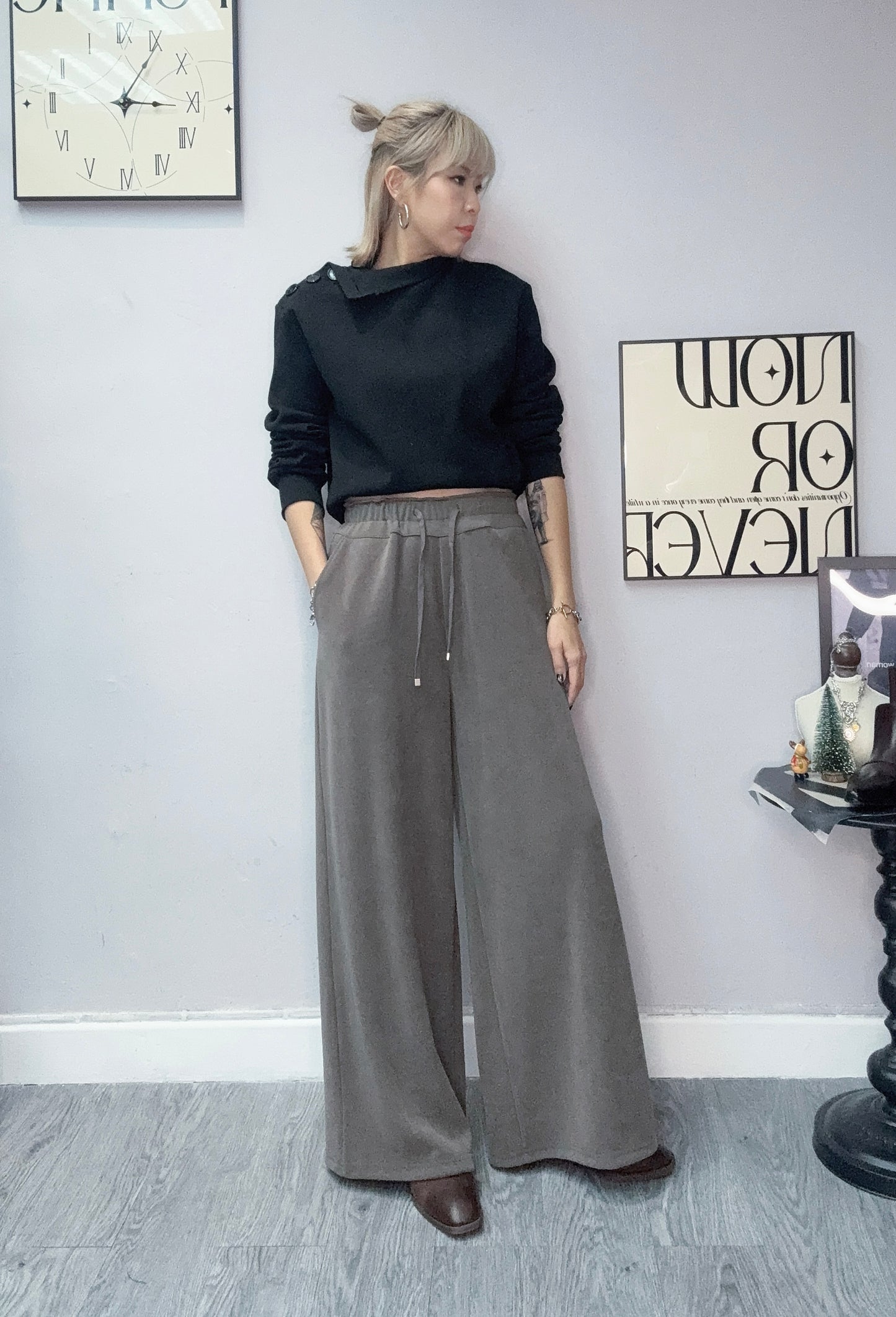 Side shoulder button top #00123