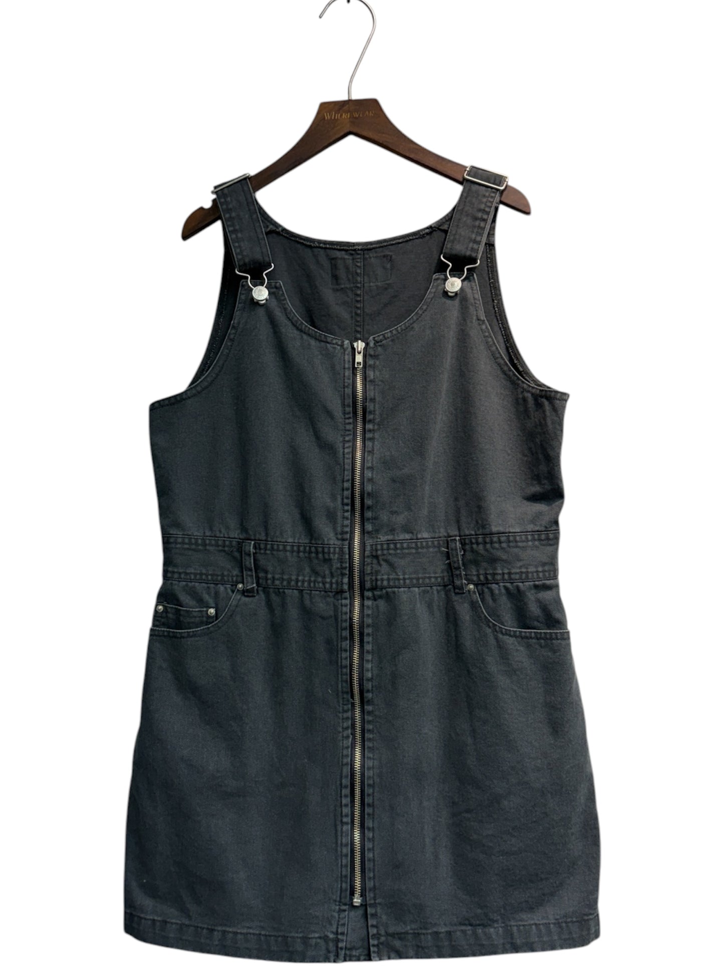 Apron denim dress #00620
