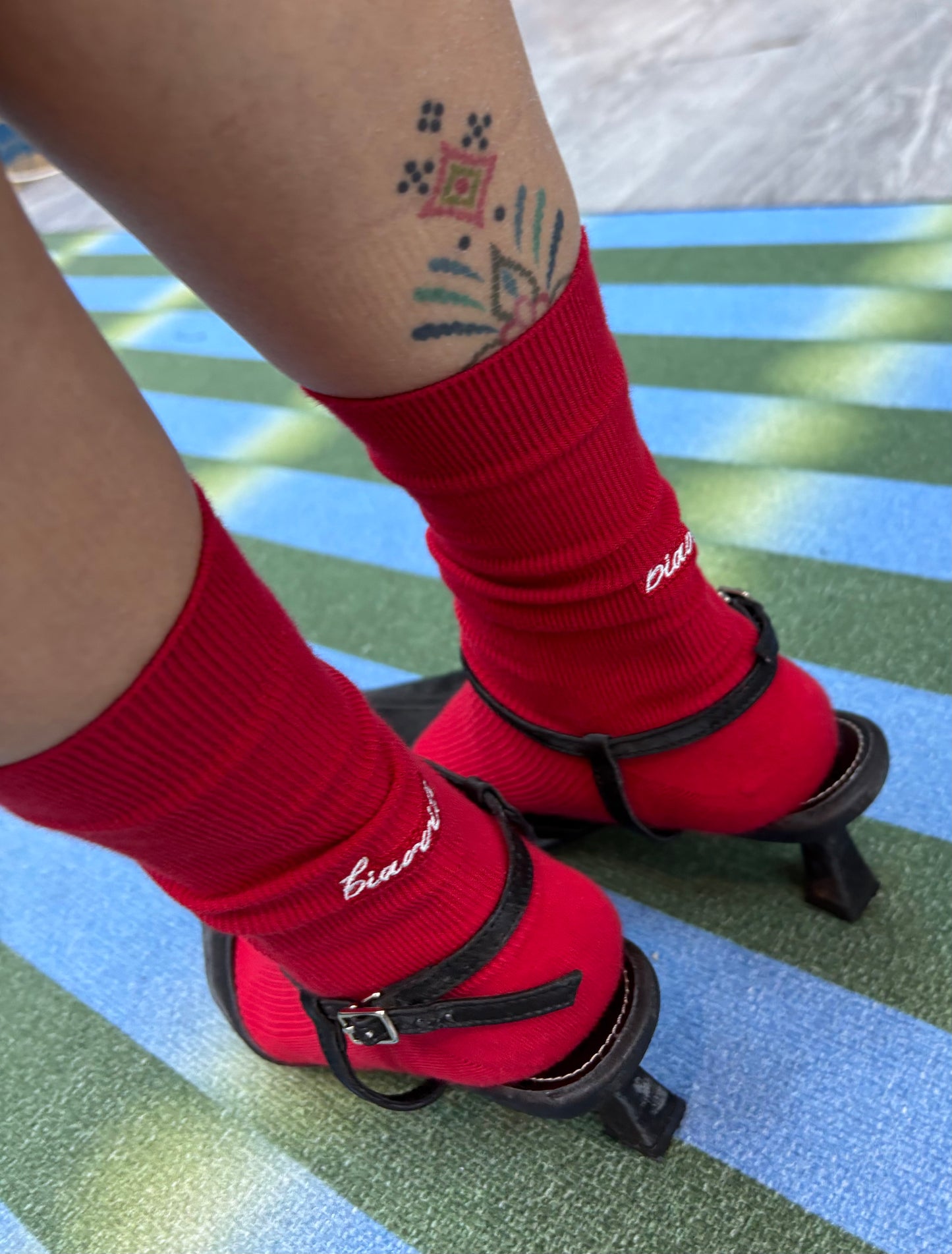 White words socks
