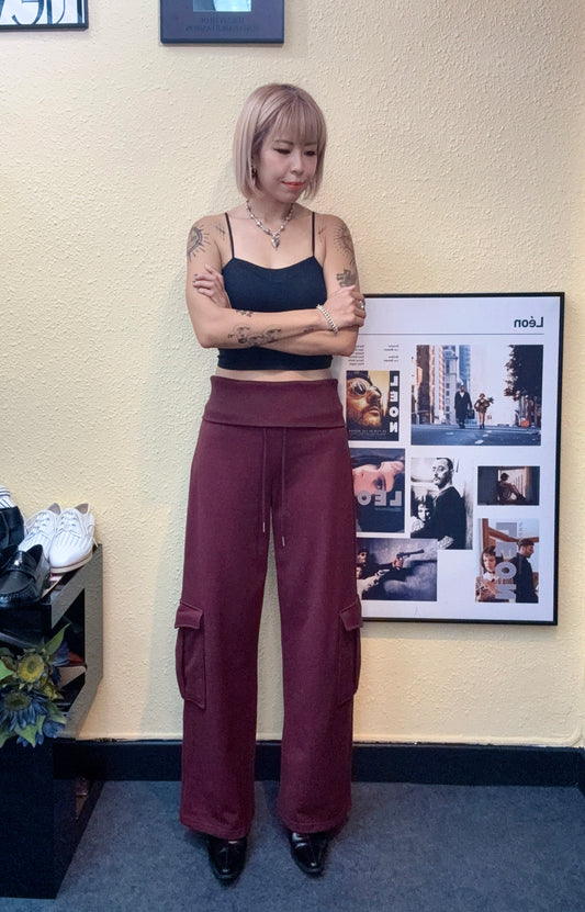 👍🏼Fold-over waistband pants #00931