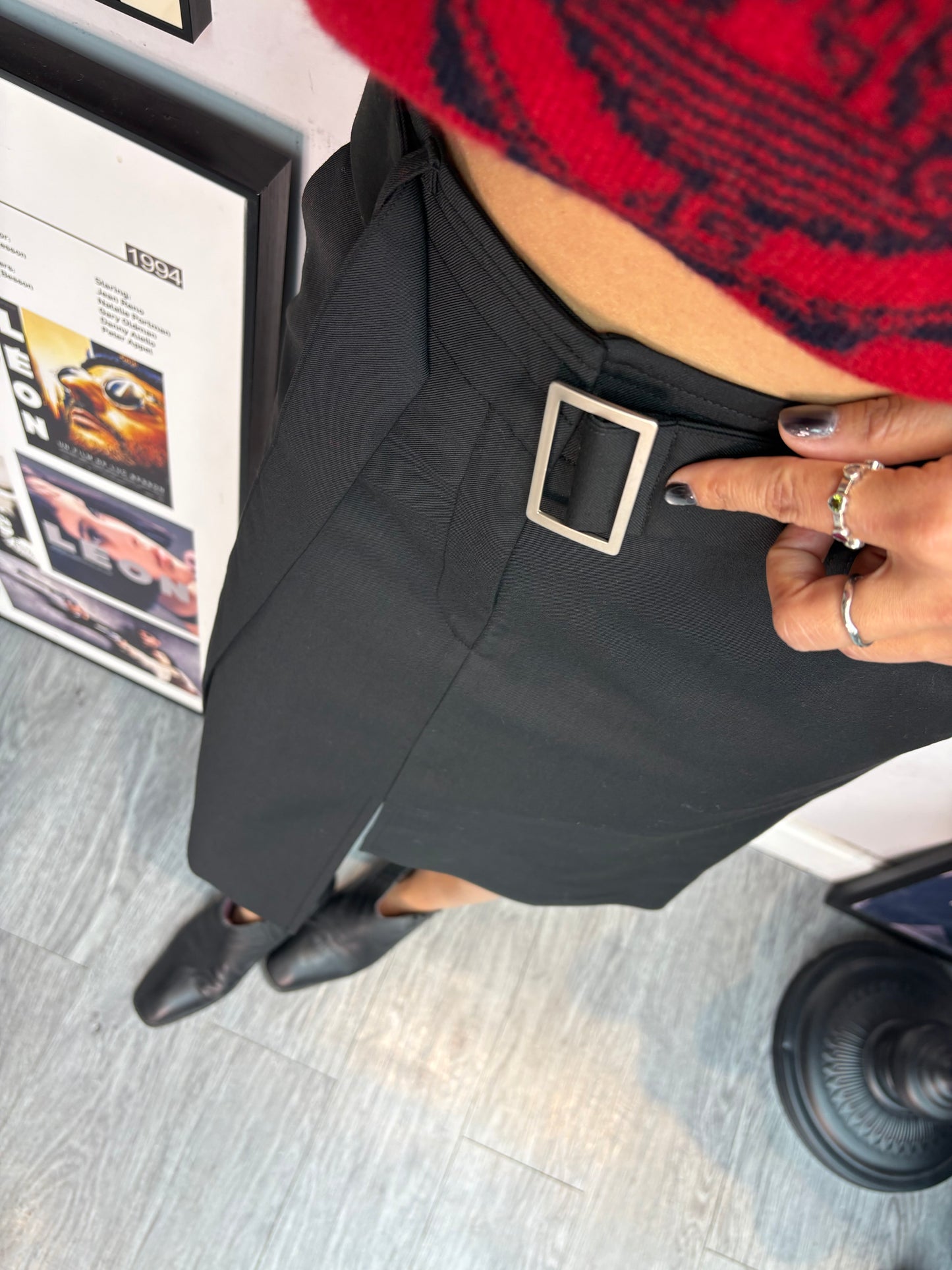 With belt skirt #00253