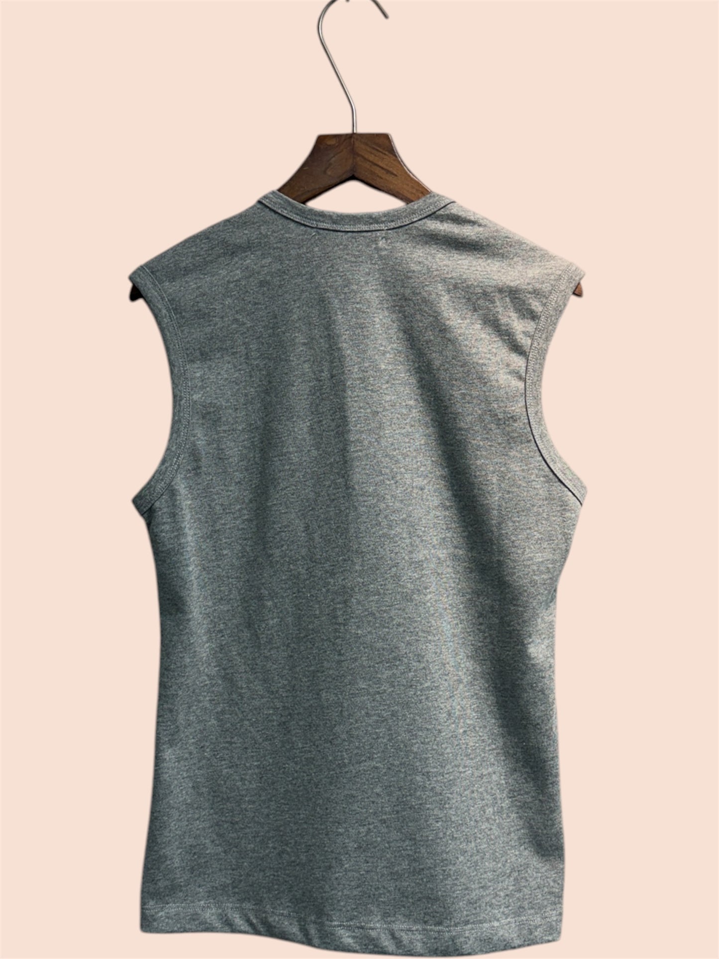 ‘P’ tag v neck vest tee #00330