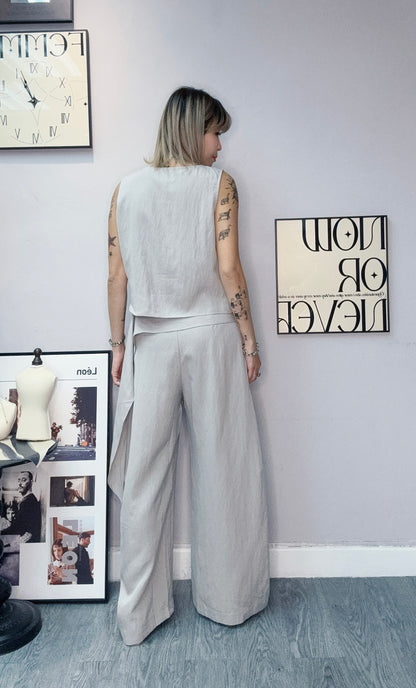 V neck tank top X pants set #00558