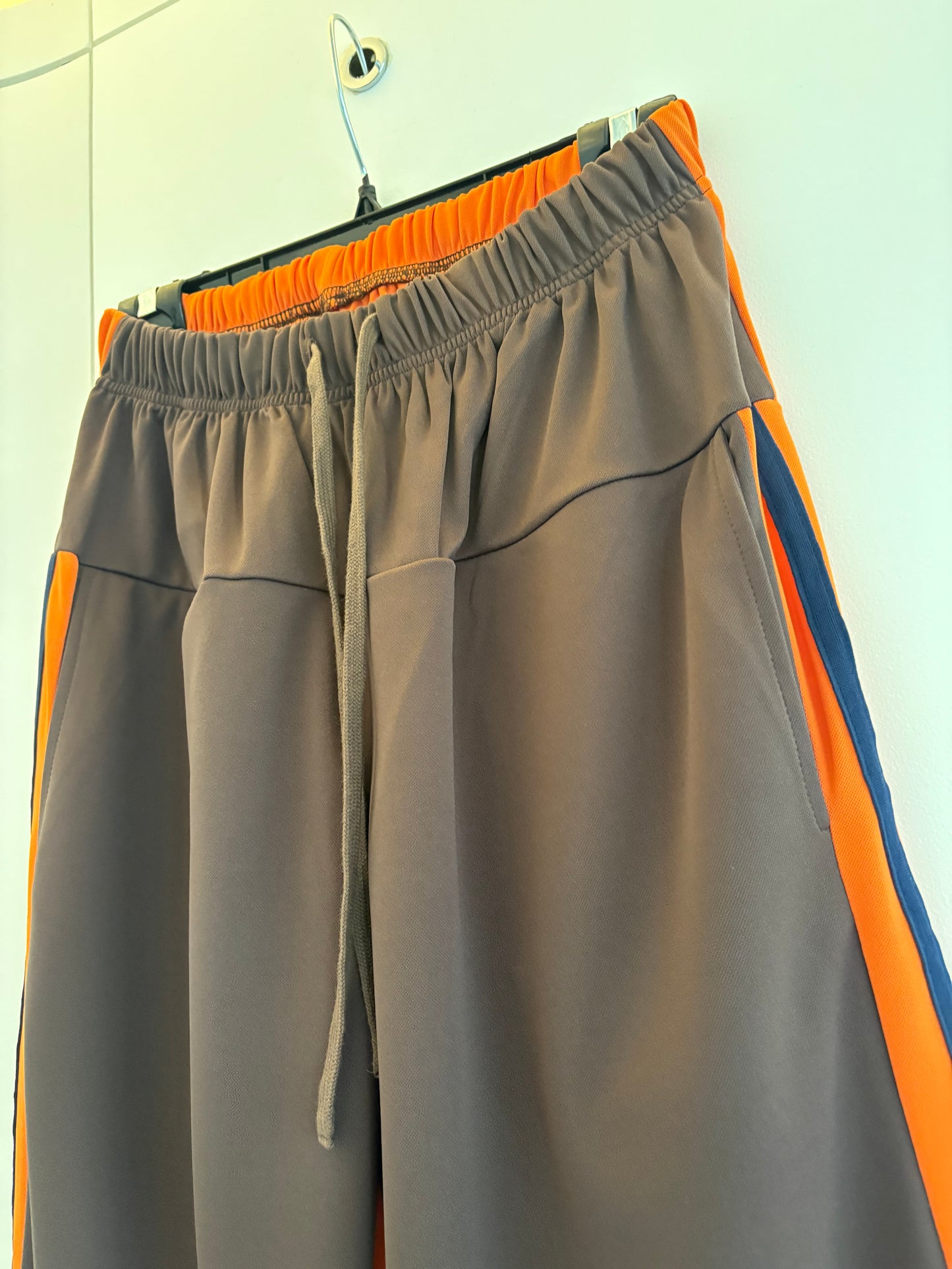 Two tone polyester pants #00801