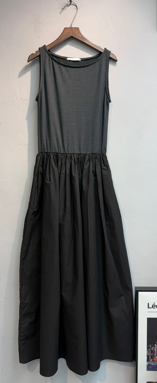 Half striped tank one piece #00726