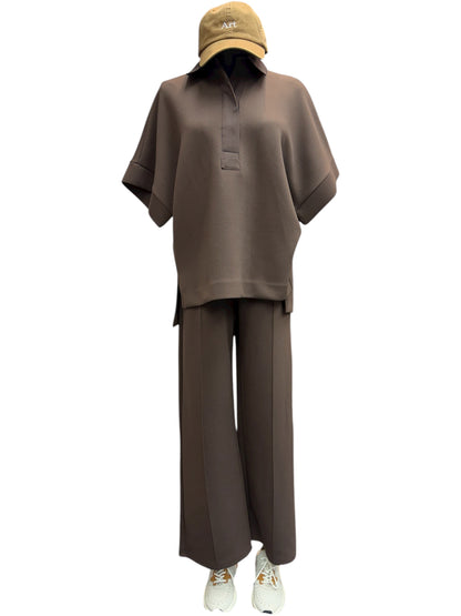 Space cotton polo top #00027