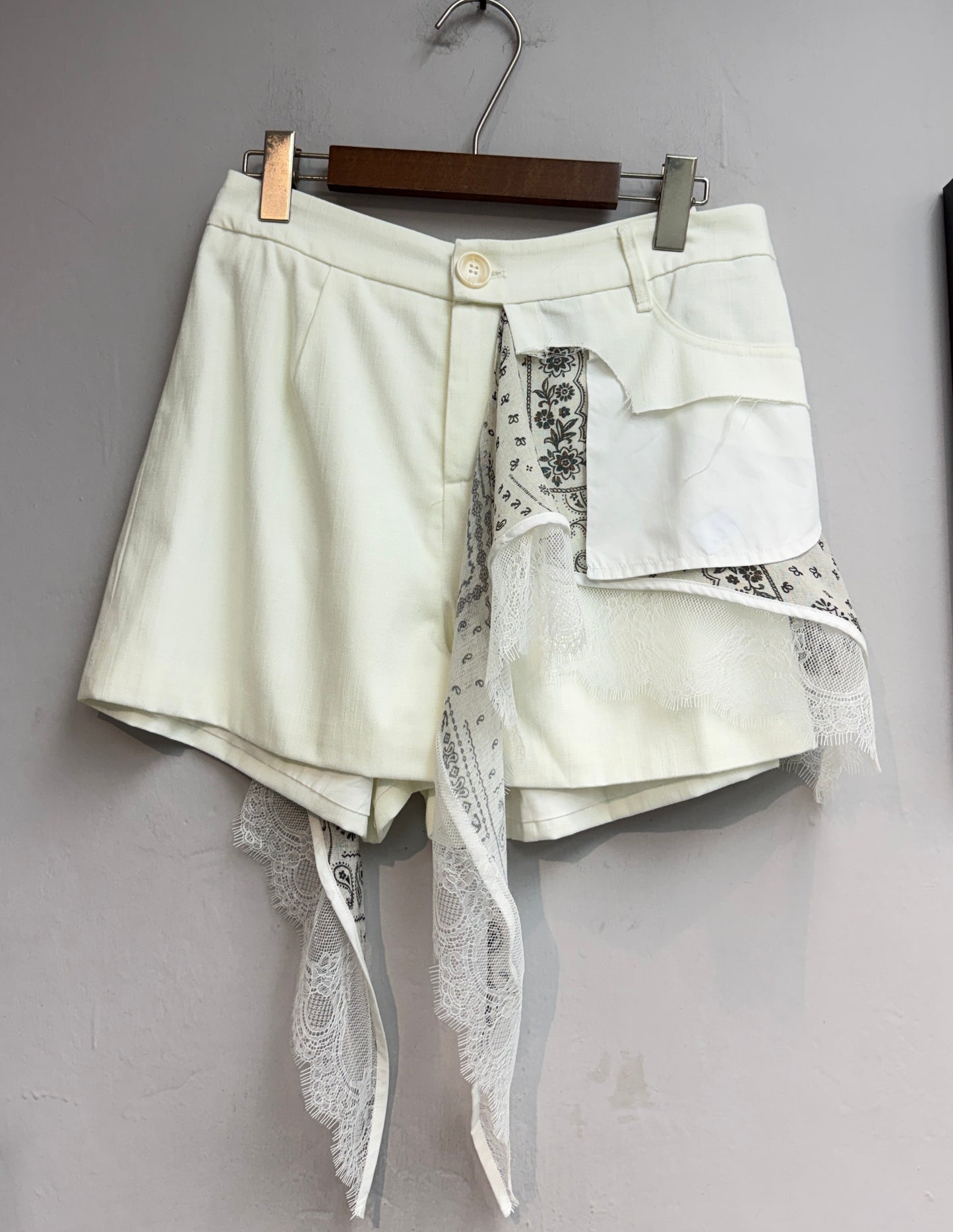 (-20%)Paisley pattern shorts set #00827