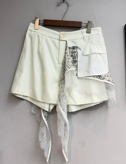 (-20%)Paisley pattern shorts set #00827