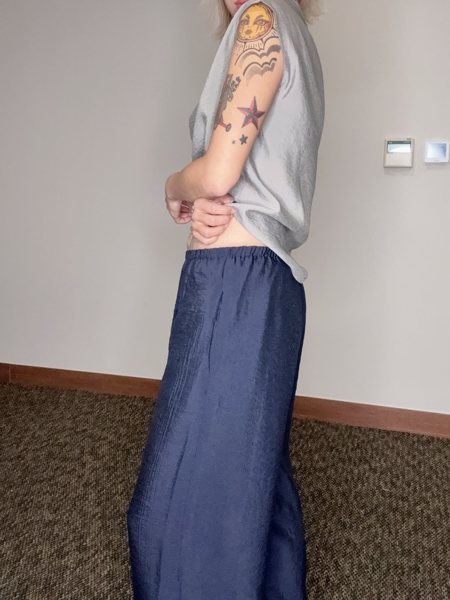 Full elastic loose pants #00538
