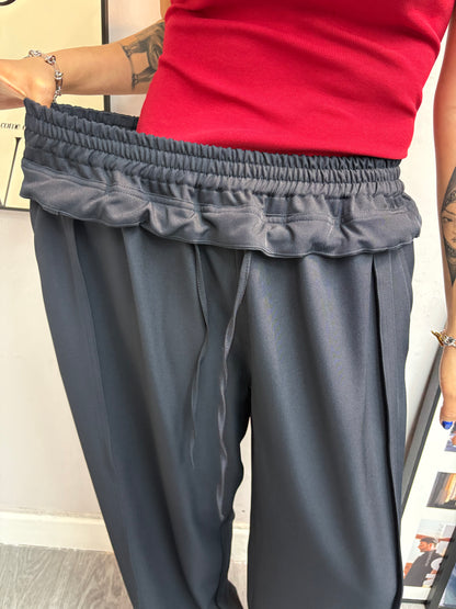Ruffle waist pants #00421