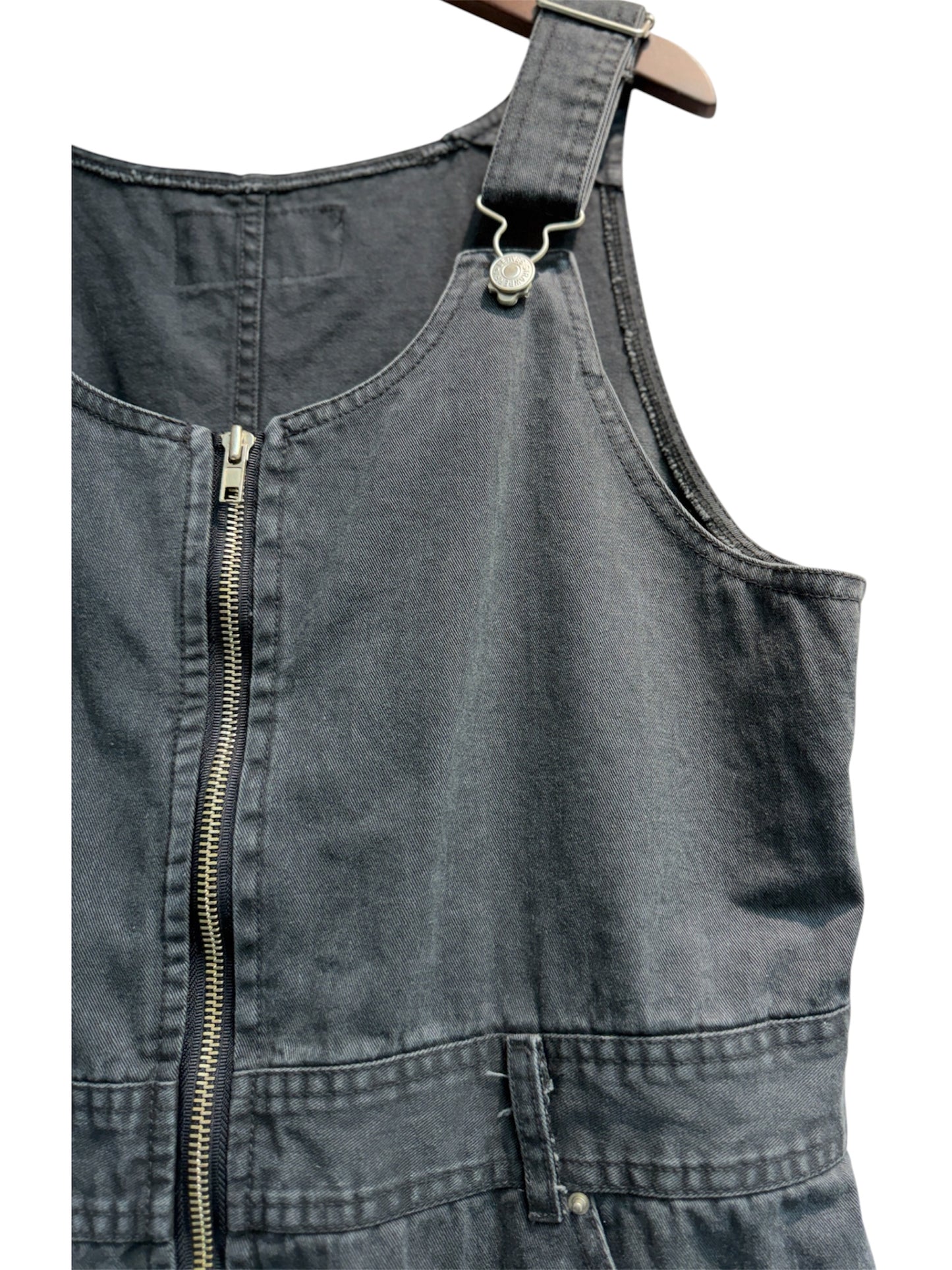 Apron denim dress #00620