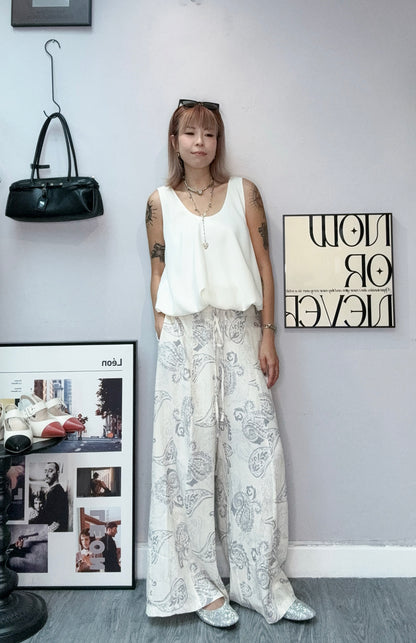 Puff hem plain tank#00658