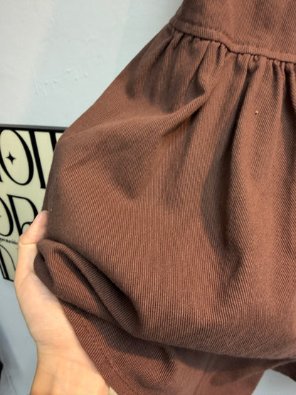 （-50% off)full elastic linen skirt