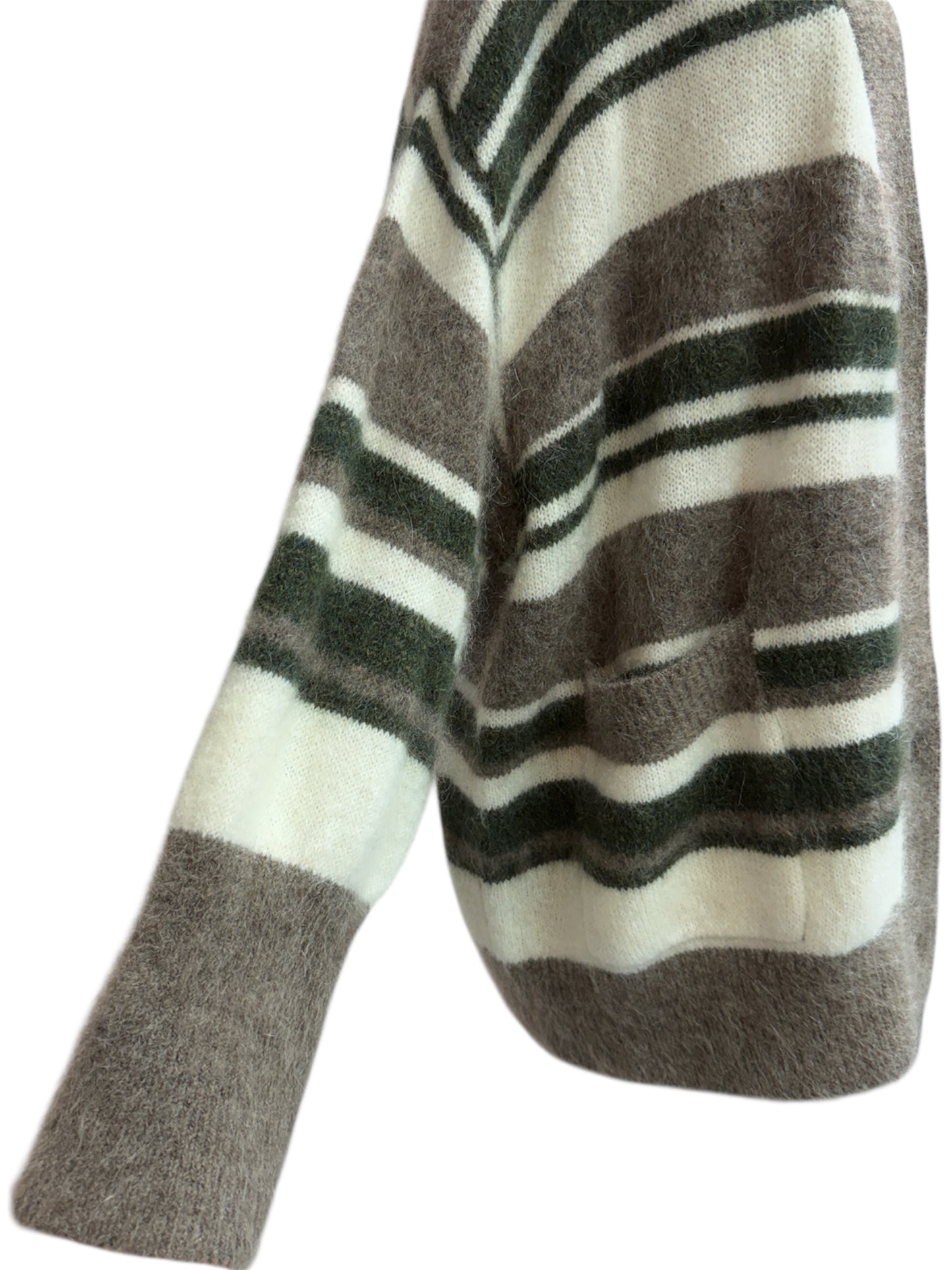 Striped wool cardigan #00054
