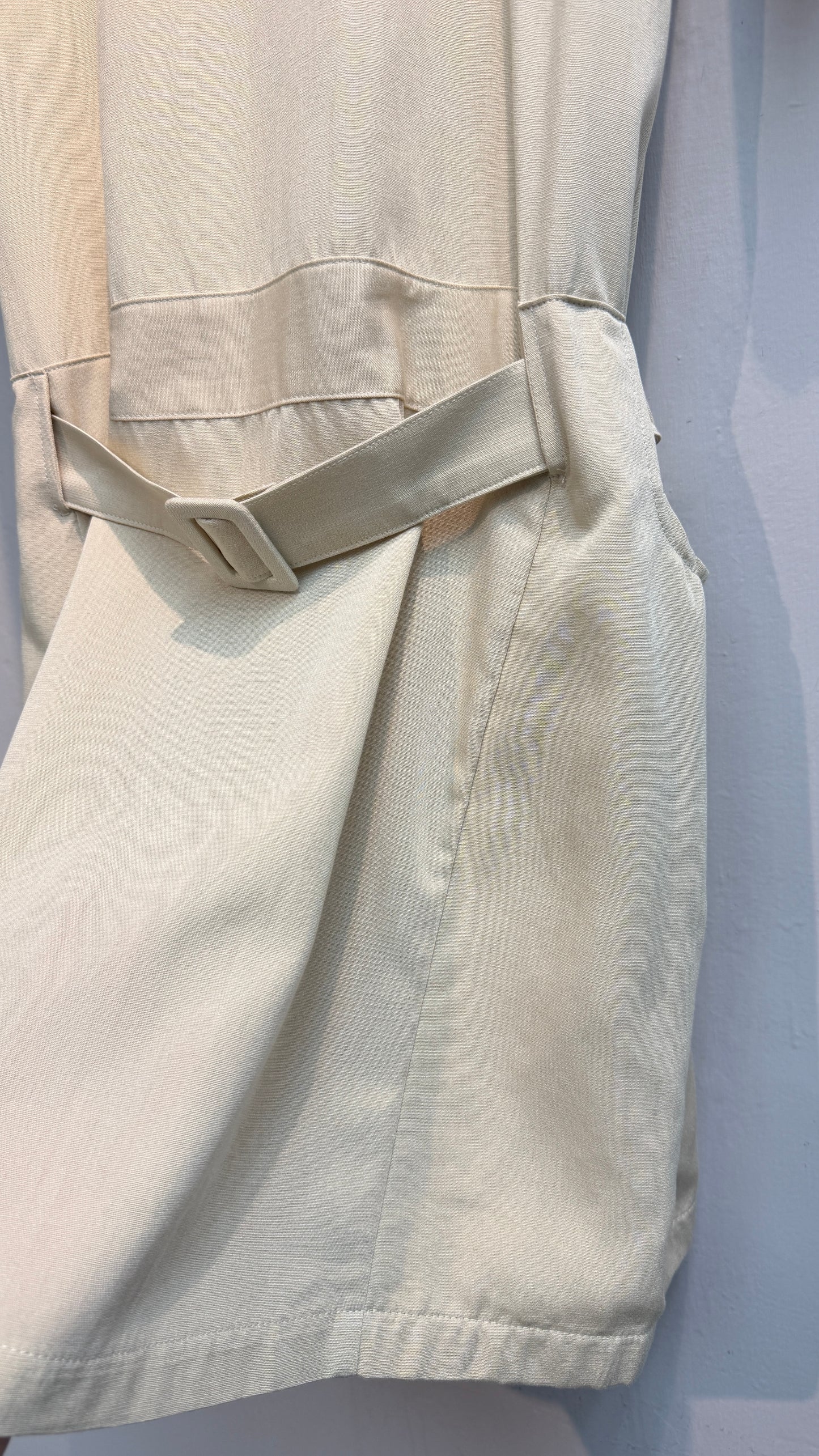 (-30%)With belt side big pockets one piece #00784