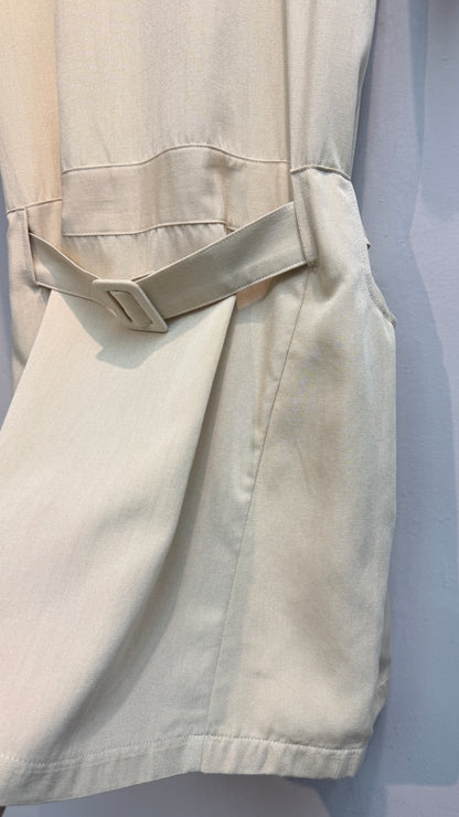 (-30%)With belt side big pockets one piece #00784