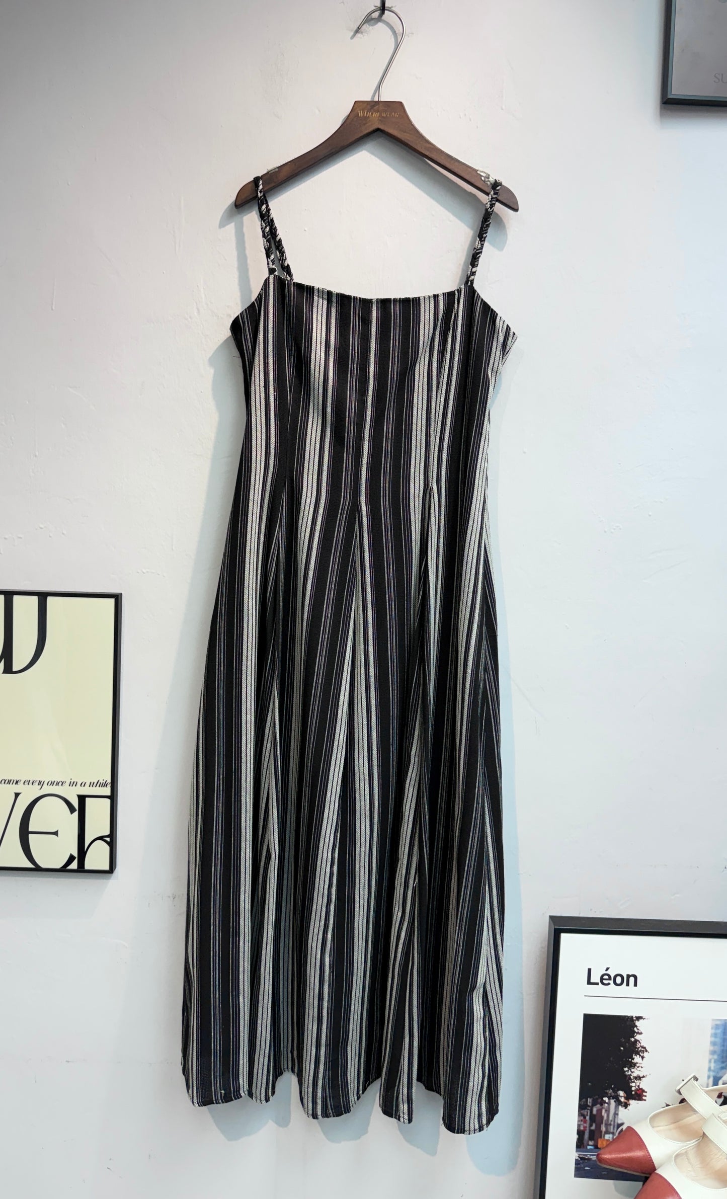 Striped cami one piece #00794