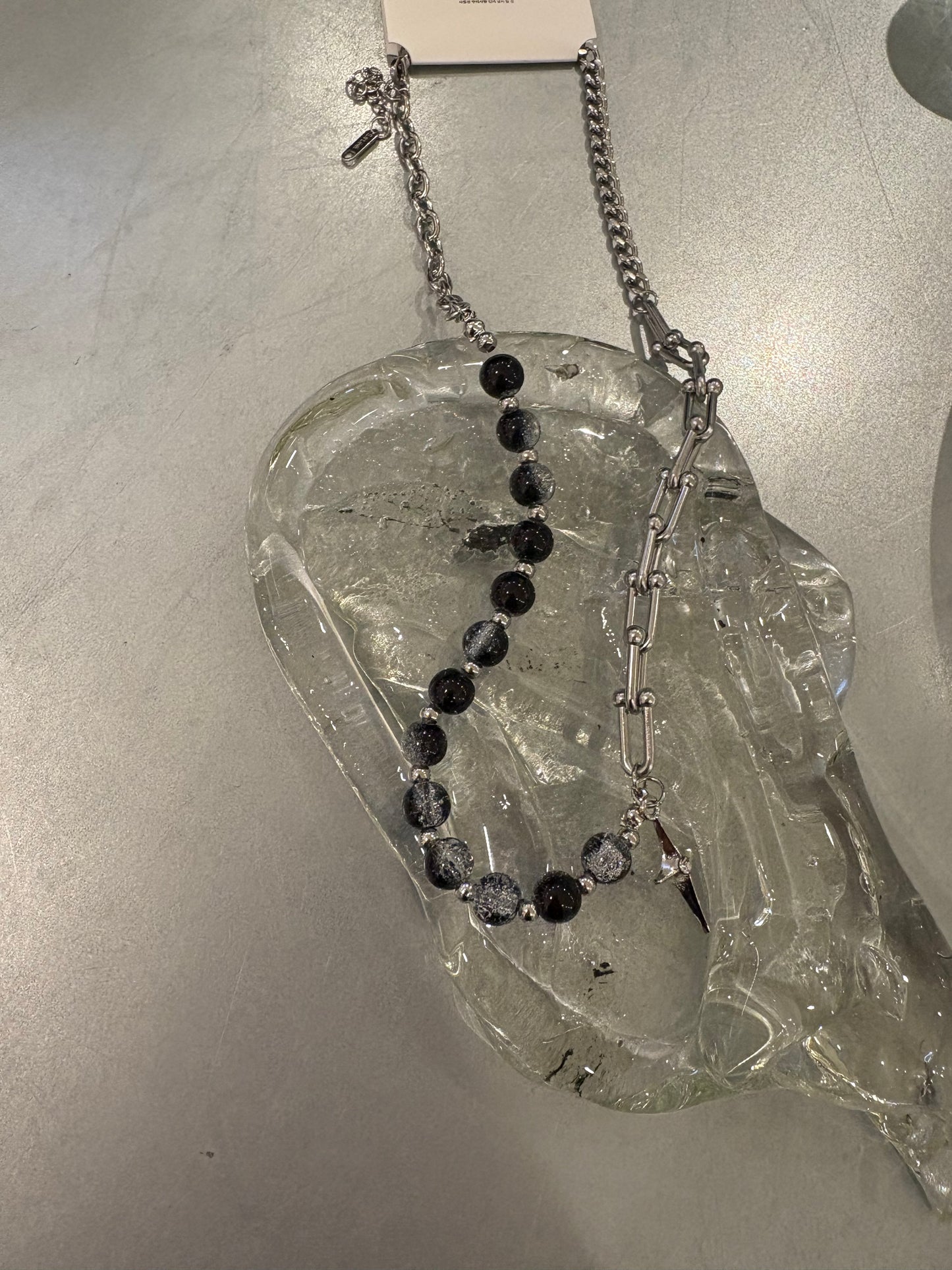 Crystal X Star pendant necklace