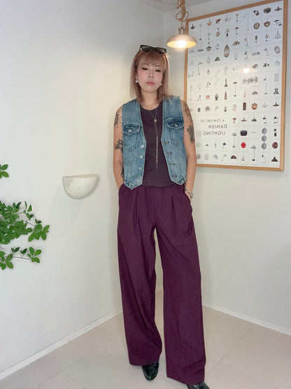 Denim vest outer #00702