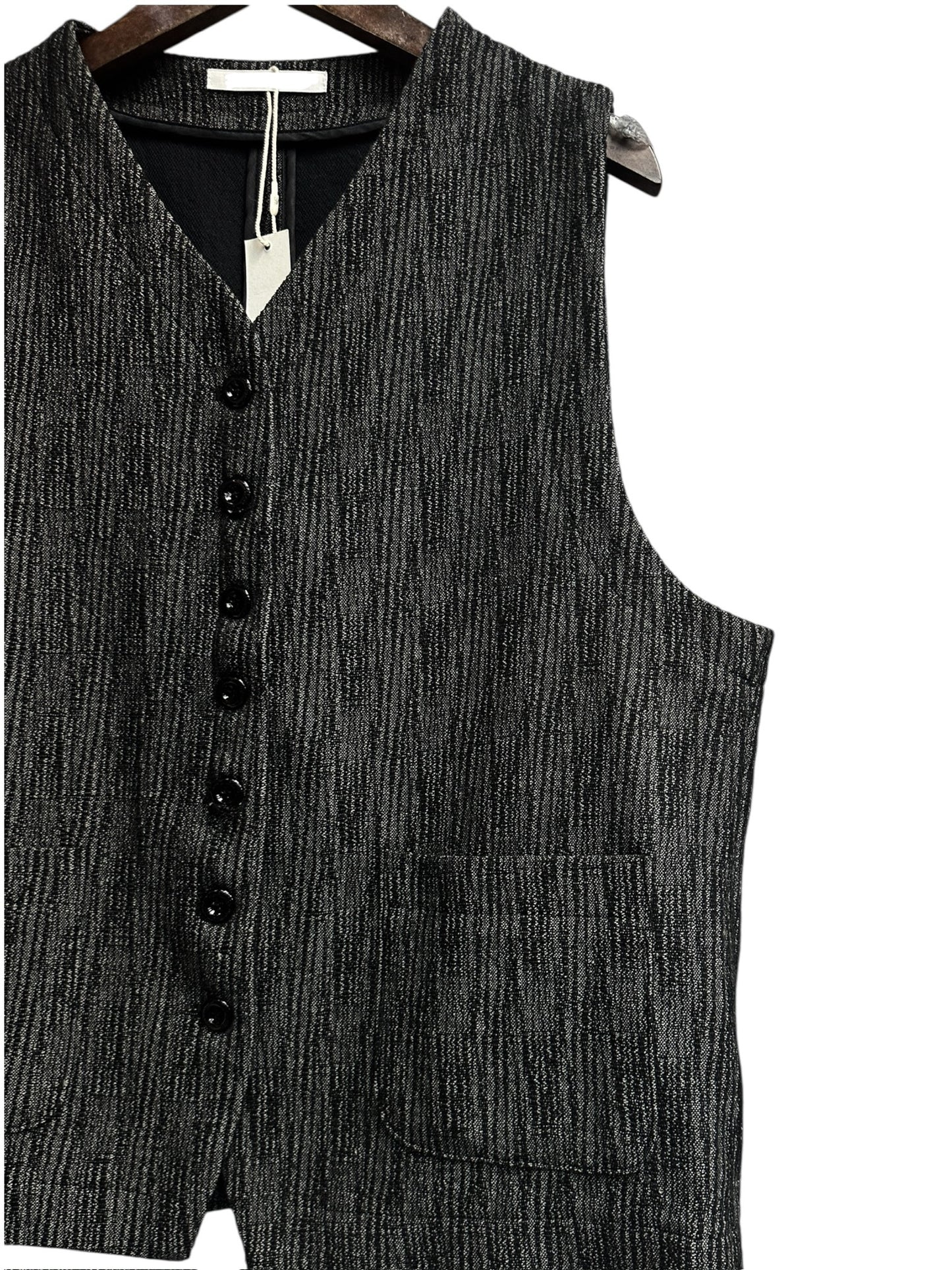 (-30% off)Weaving pattern vest blazer