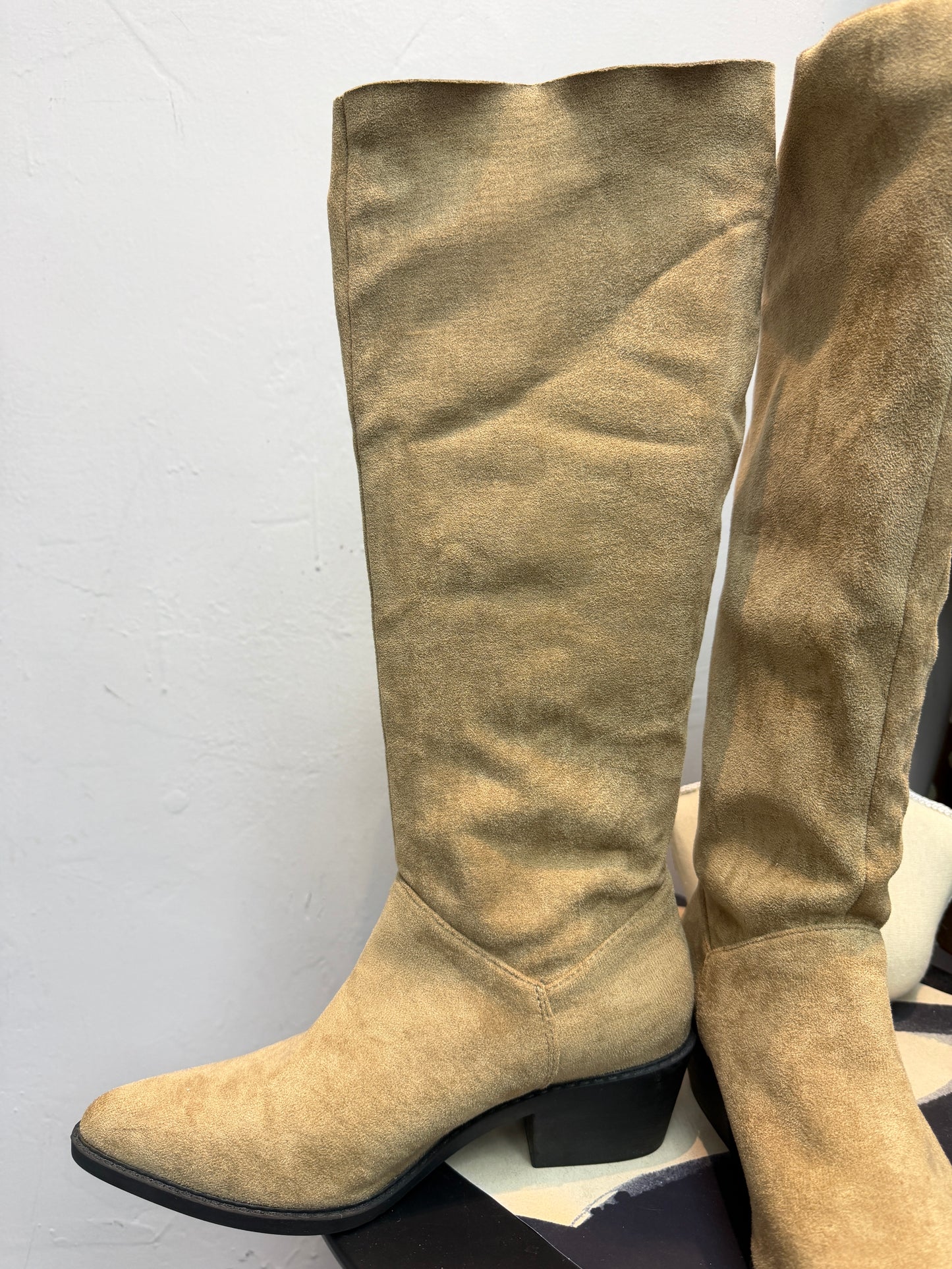 (((LAST TWO)))Suede pointy boot