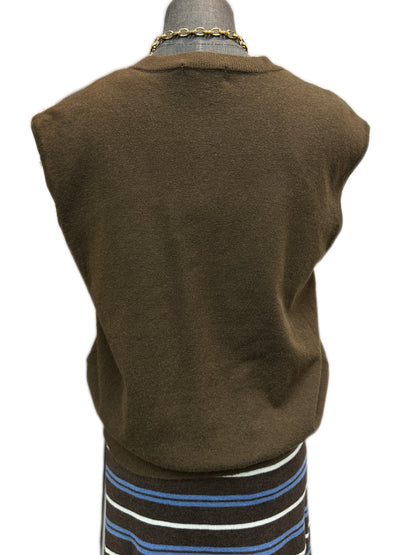 (-30%off)Embroidery lace knit vest