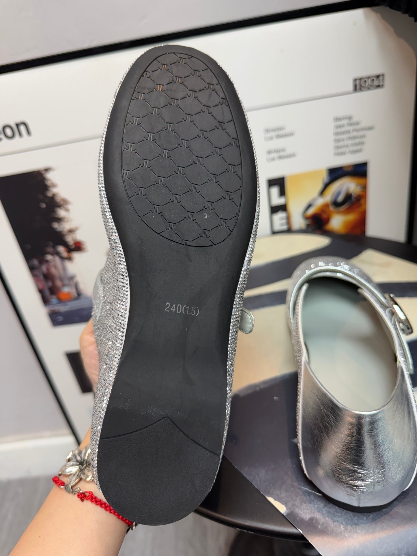 Glittering silver ballet shoes(pre order 7-21days)