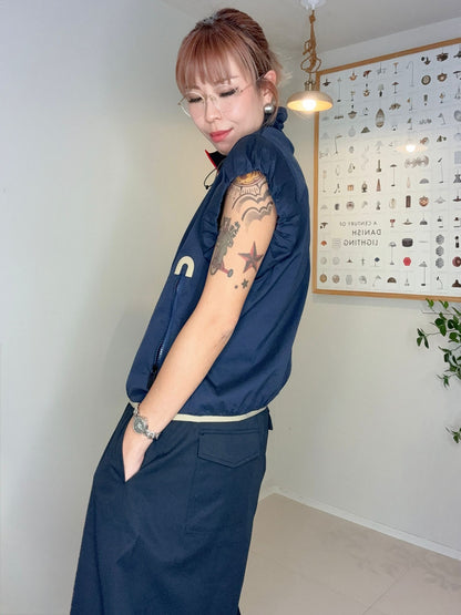 (Promotion -20%)Puff sleeves windbreaker #00691