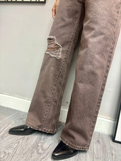 Torn washing jeans #00424
