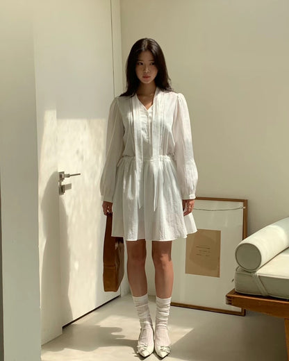 embroidery shirt dress