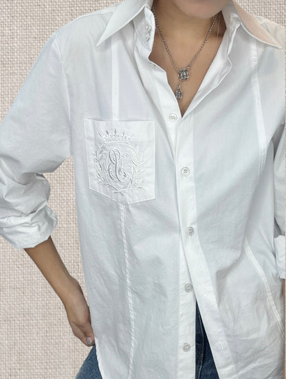 Embroidery pocket shirt