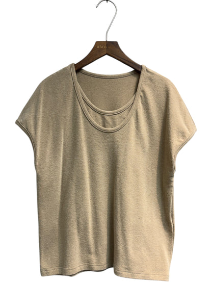 Fake two piece short sleeves tee #00126