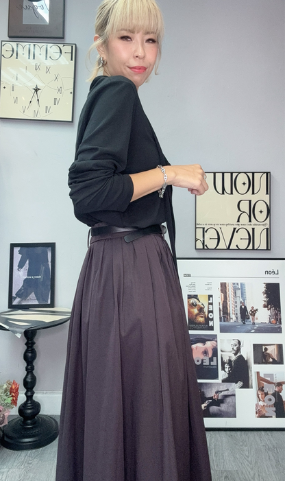 (-30%off)Belt and a shape skirt