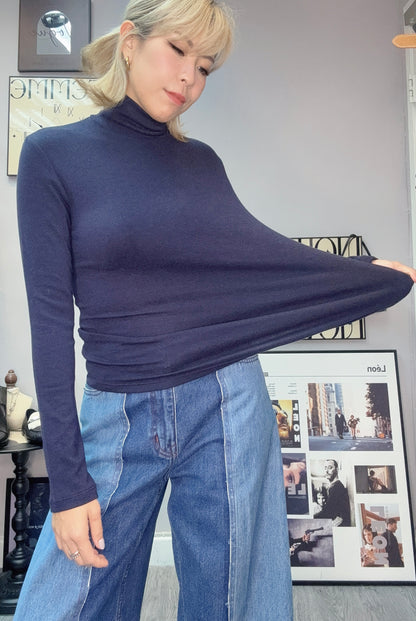 Turtle neck mochi tee#00215