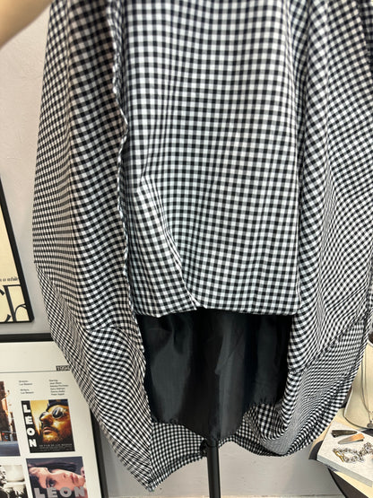 Checked pleated skirt